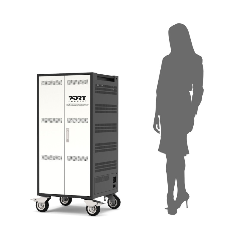 Gabinete de carregamento para 30 laptops de 15,6" e 1 em 19"