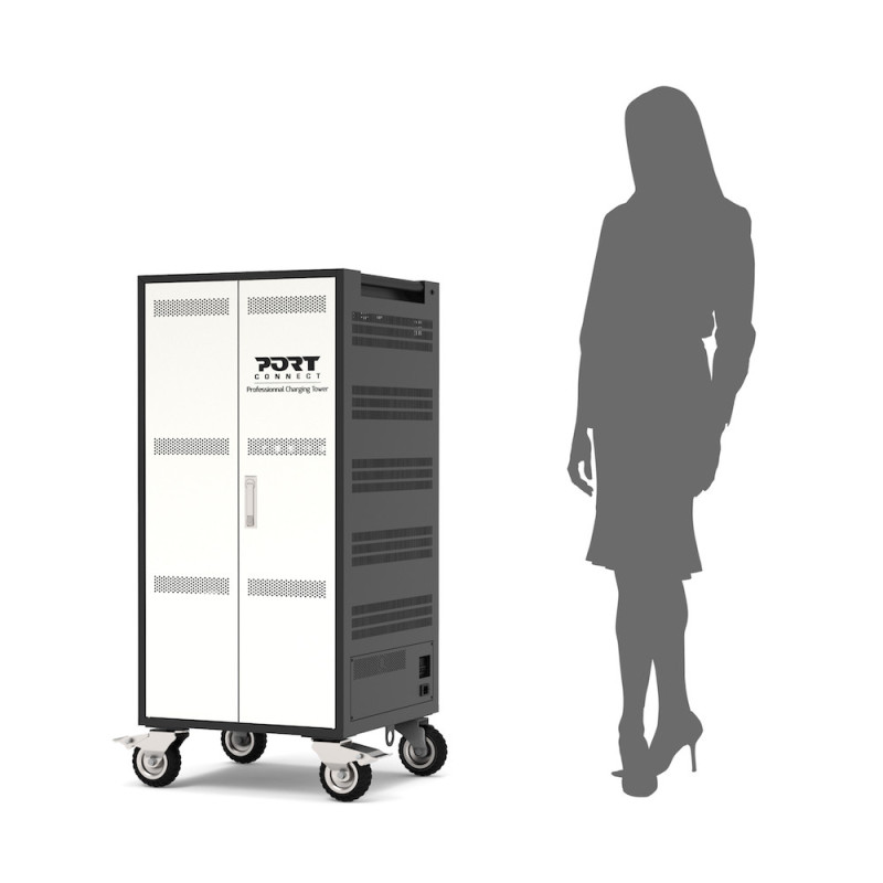 Charging cabinet for 30 laptops 15.6" & 1 in 19"