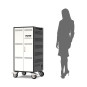 Charging cabinet for 30 laptops 15.6" & 1 in 19"