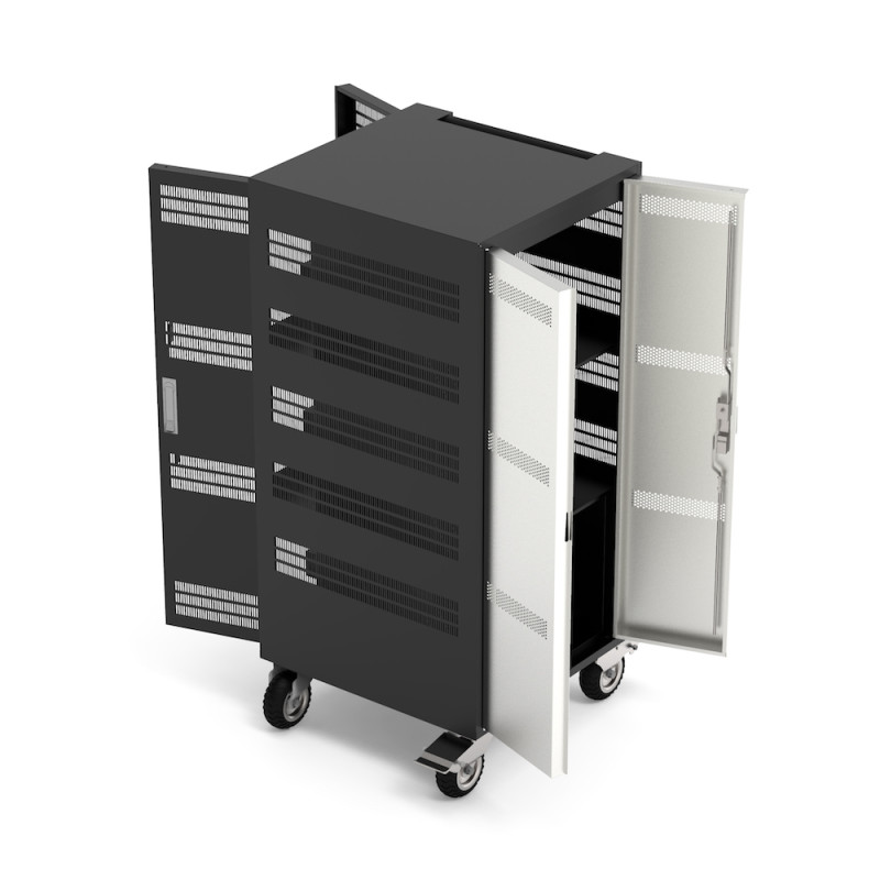 Charging cabinet for 30 laptops 15.6" & 1 in 19"