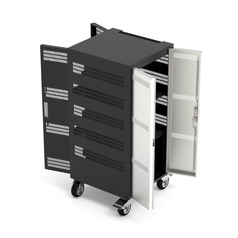 Charging cabinet for 30 laptops 15.6" & 1 in 19"