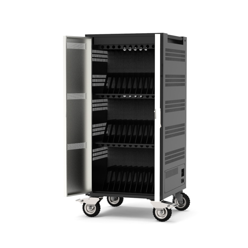 Gabinete de carregamento para 30 laptops de 15,6" e 1 em 19"