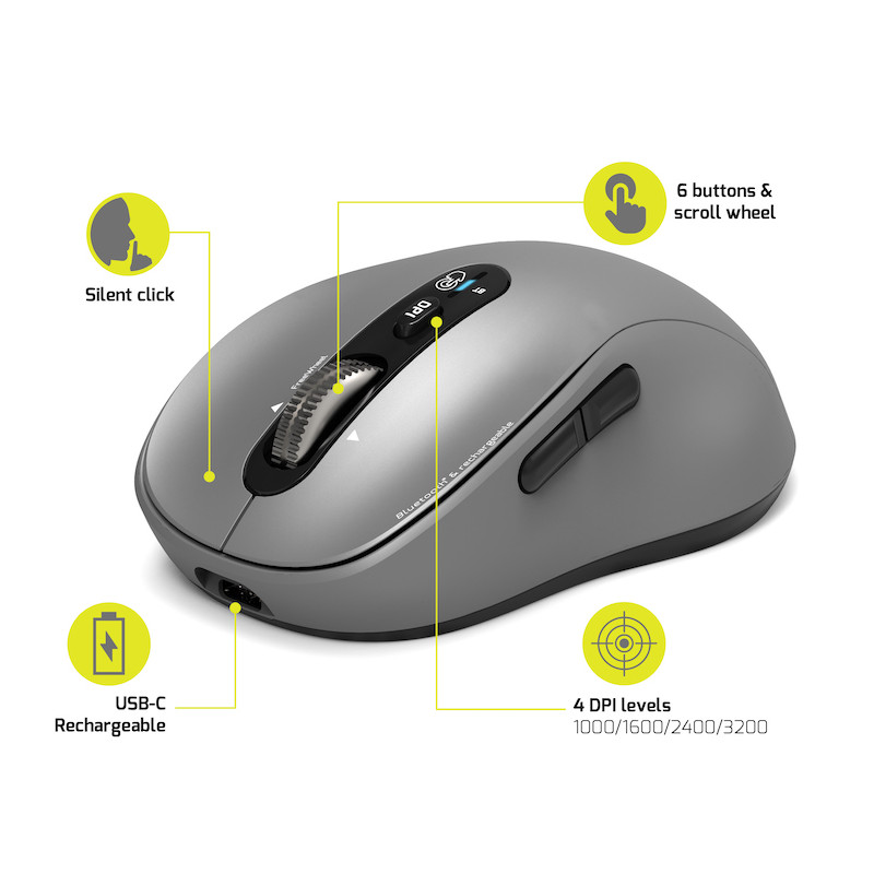 EXPERT Bluetooth & MAC Rechargeable Mouse