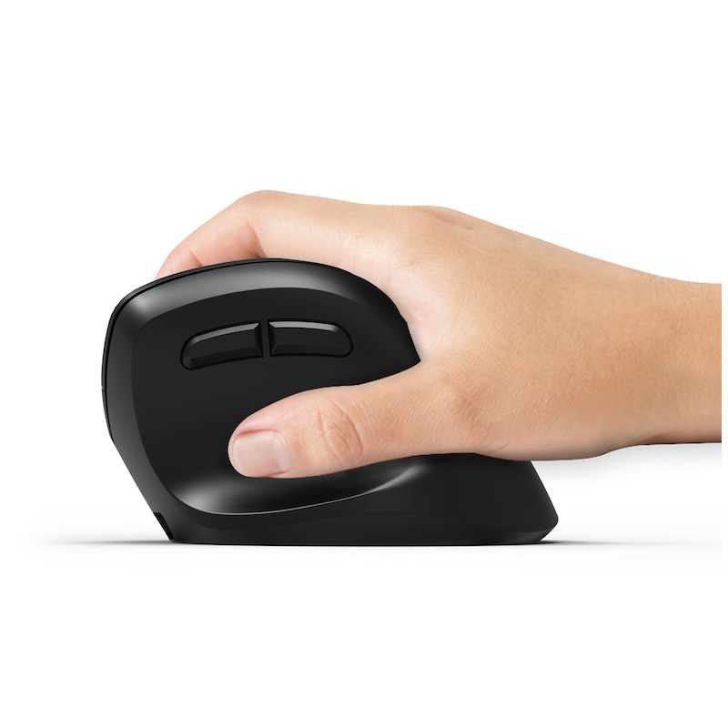 Souris ERGO droitier sans fil 2.4 GHz Bluetooth rechargeable