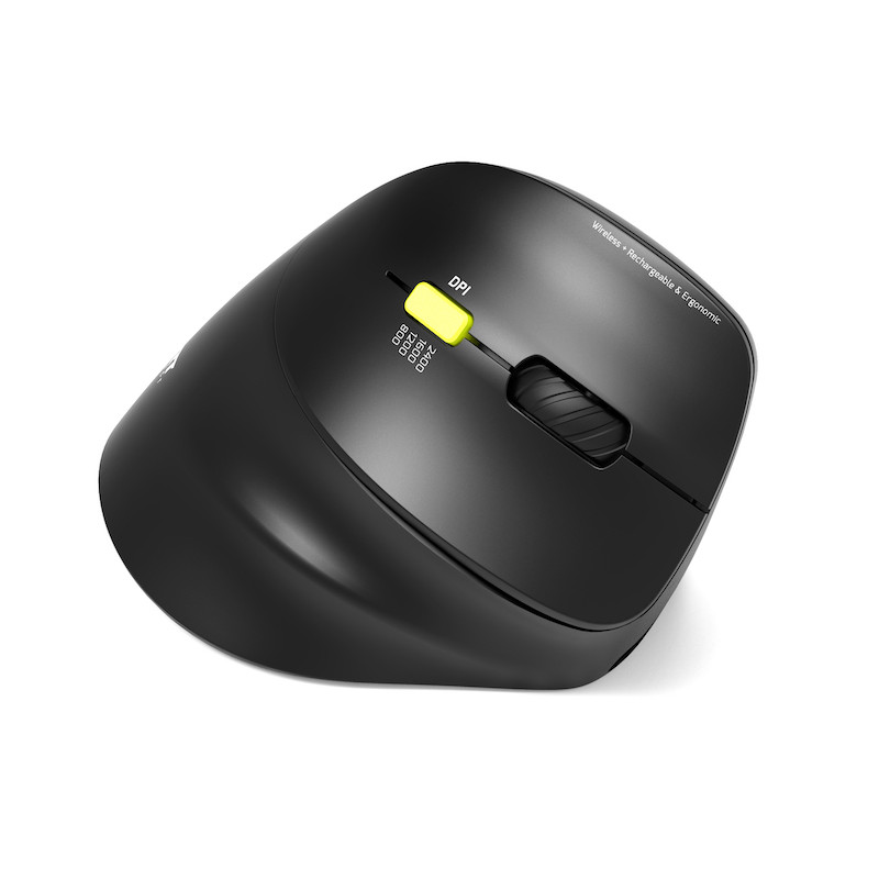 Souris ERGO droitier sans fil 2.4 GHz Bluetooth rechargeable