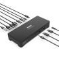Estación de acoplamiento de escritorio 3 x 4K USB-C y USB-A 10 dispositivos 100W