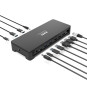 Station d'accueil bureau 3 x 4K USB-C & USB-A 10 périphériques 100W