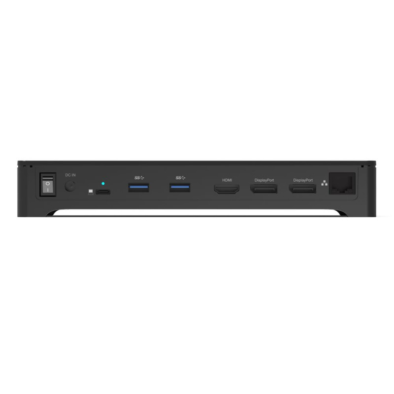 Estación de acoplamiento de escritorio 3 x 4K USB-C y USB-A 10 dispositivos 100W