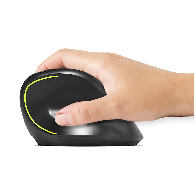 ERGO SOFT kabellose 2,4-GHz- und wiederaufladbare Bluetooth-Maus