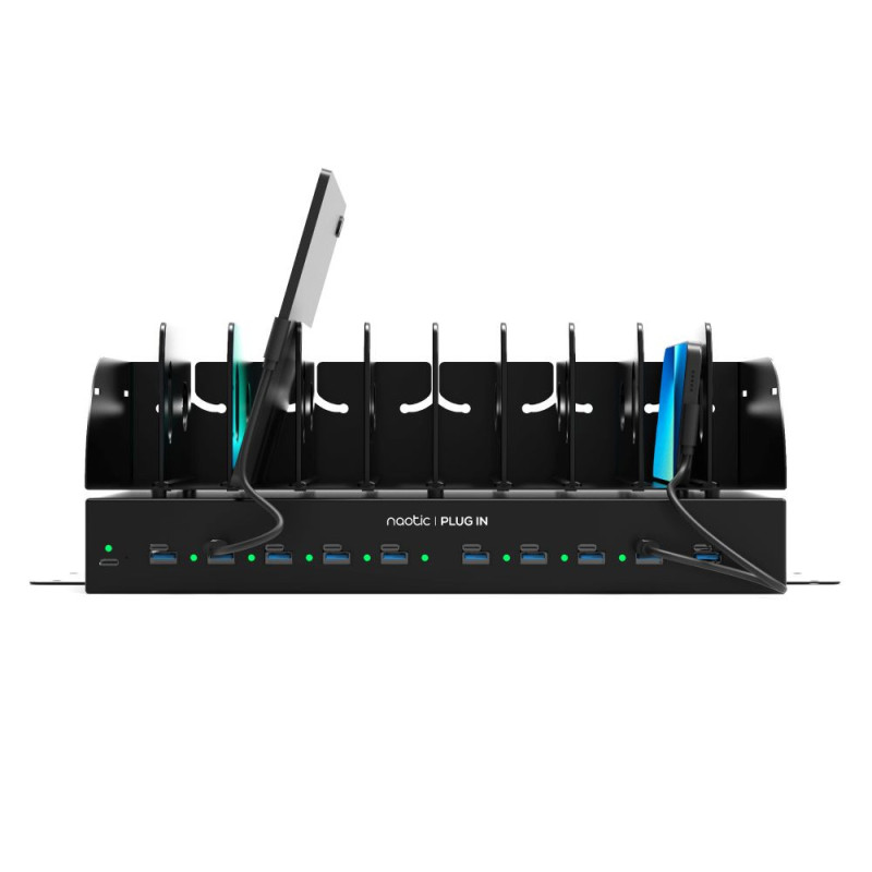 30-W-USB-C-Ladestation für 10 Geräte |Naotic PLUGIN-Lösungen
