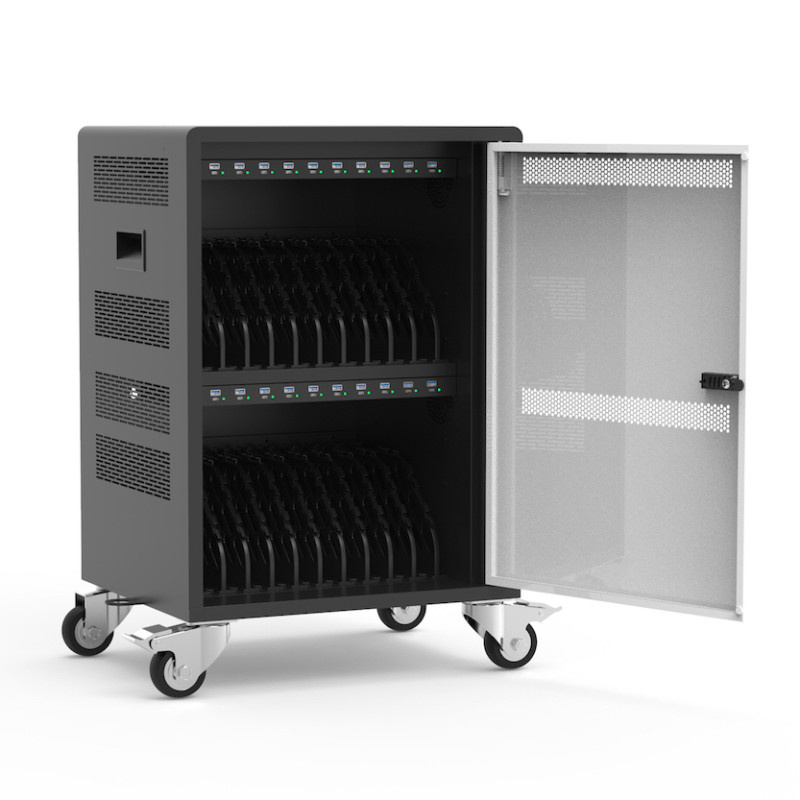 Carrinho de carregamento Naotic 45W para 20 dispositivos USB-C/USB-A