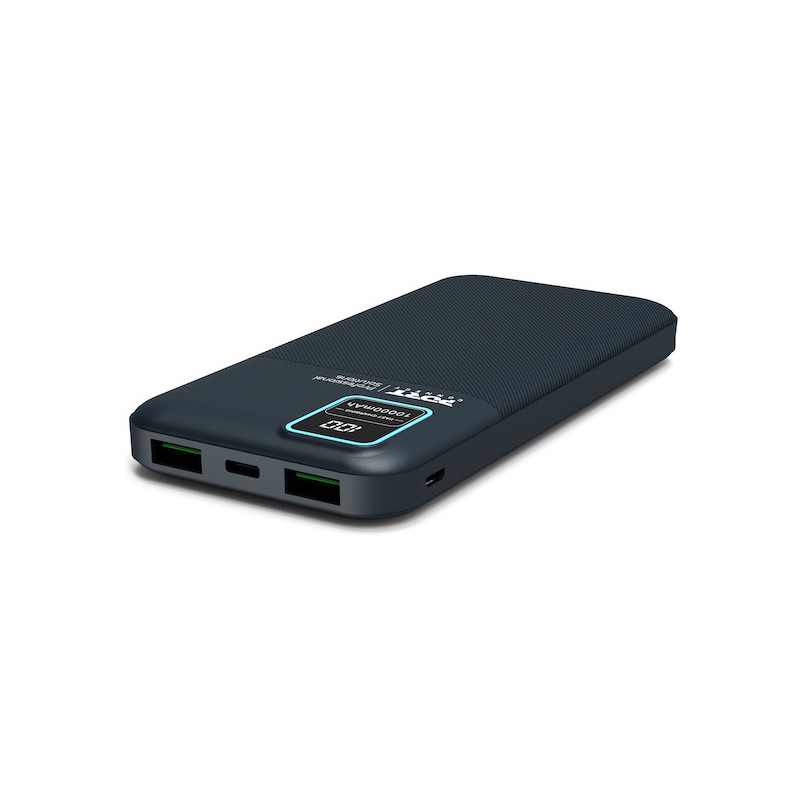 Batterie Externe 10000mAh PORT Connect – Recharge Rapide USB-A, Écran LCD, Compacte