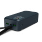 Batterie Externe 30000mAh PORT Connect – USB-A QC, LCD, Lampe LED