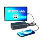 Batterie Externe 30000mAh PORT Connect – USB-A QC, LCD, Lampe LED