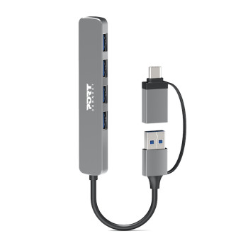 Hub USB 3.0 4 Ports – Compact, Rapide & USB-C | PORT Connect