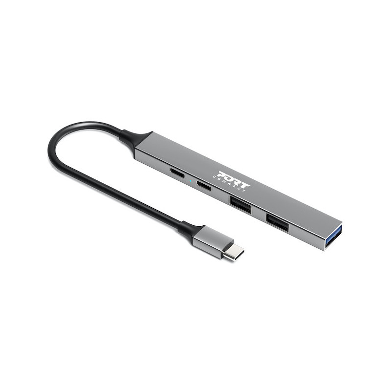USB-C hub with 4 USB ports + 1X USB-C 100W