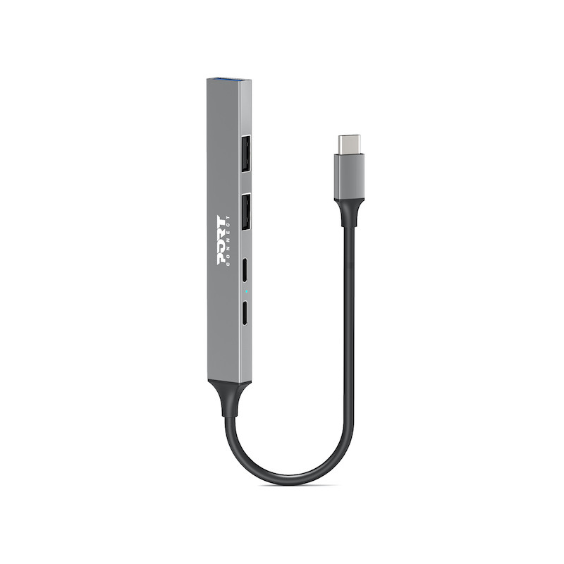 Hub USB-C com 4 portas USB + 1X USB-C 100W