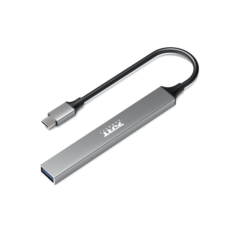 Hub USB-C com 4 portas USB + 1X USB-C 100W