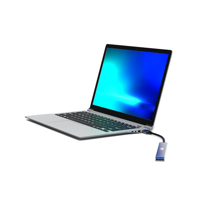 Hub USB-C com 4 portas USB + 1X USB-C 100W