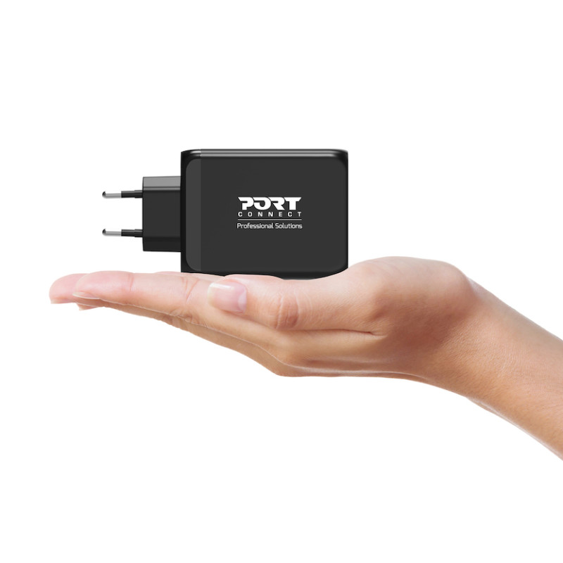 GaN 130W USB-C & USB-A Wall Charger – PORT Connect