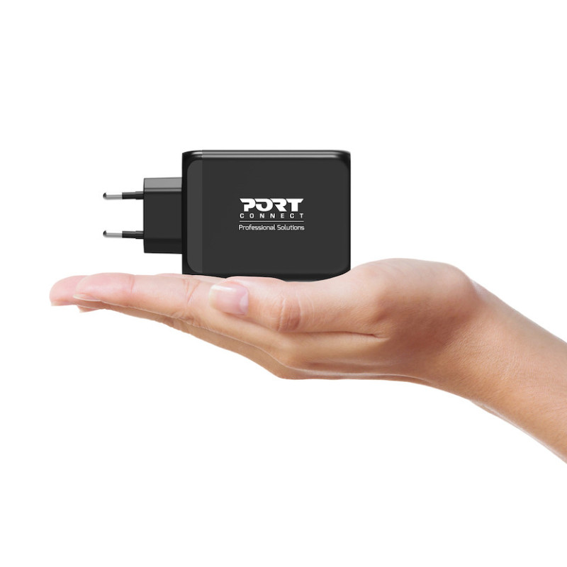 GaN 130W USB-C & USB-A Wall Charger – PORT Connect