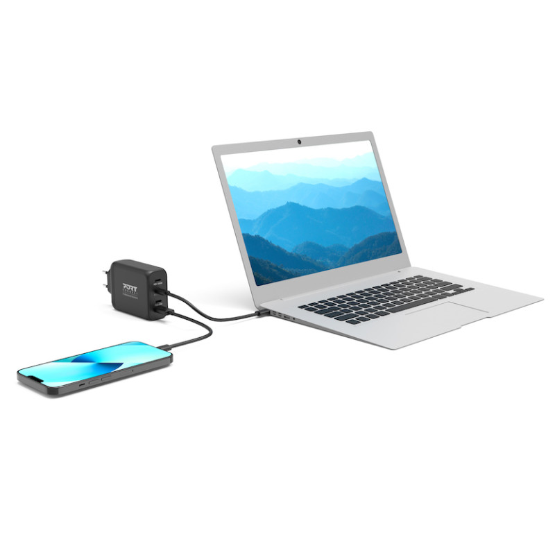GaN 130W USB-C & USB-A Wall Charger – PORT Connect