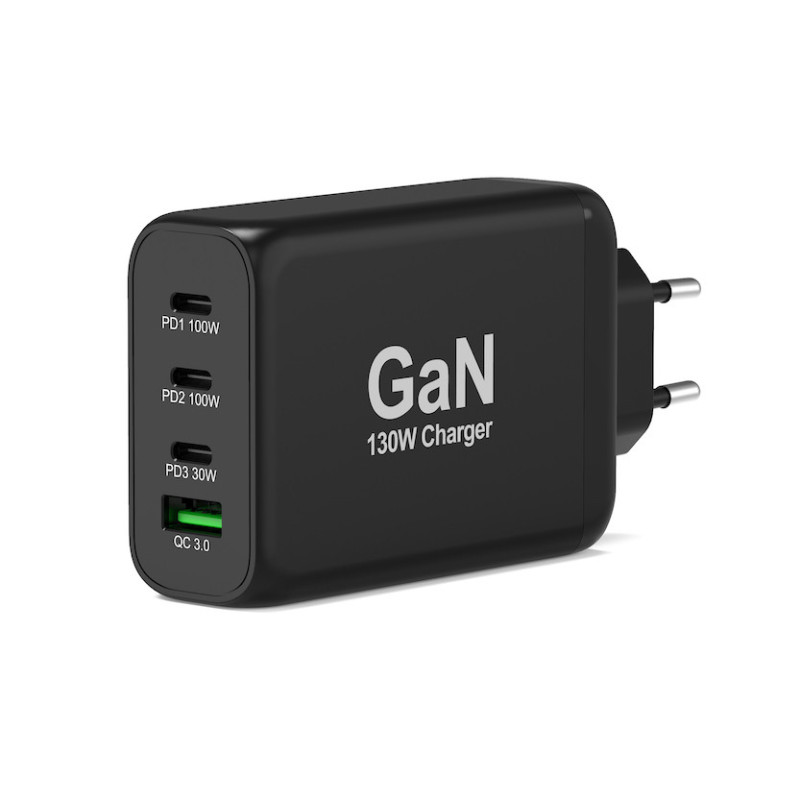 Ładowarka ścienna GaN 130W USB-C & USB-A PORT Connect