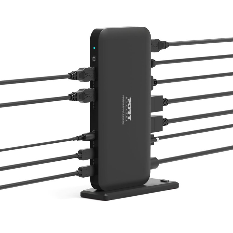 100W USB-C Pro 4K Triple Monitor Docking Station – PORT Connect