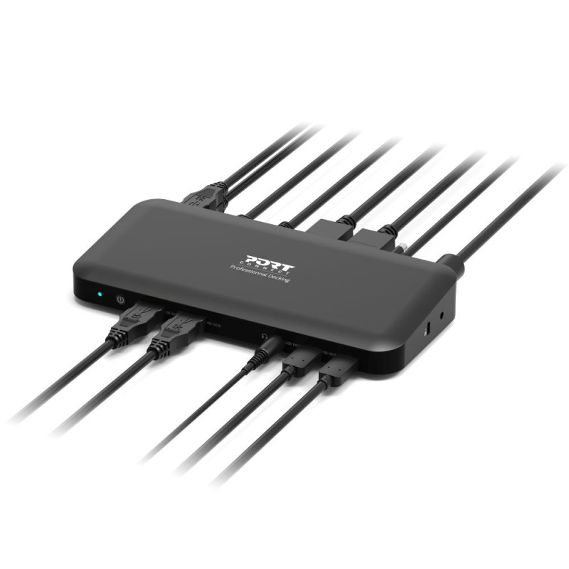 Stacja zasilająca z trzema ekranami 4K USB-C pro 100W PORT Connect