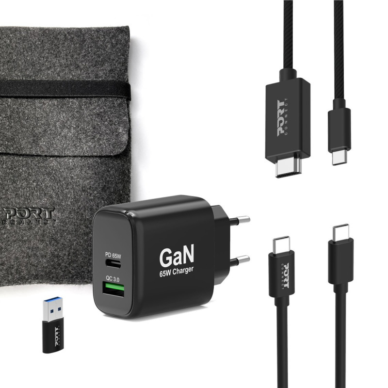 4-IN-1 STARTER PACK 65W GaN CHARGER