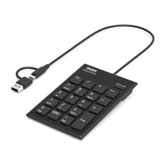 Wired USB-C & USB-A Numeric Keypad