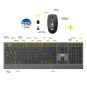 Pack clavier souris sans fil OPTIMUM Azerty – Bluetooth & 2.4 GHz | PORT Connect