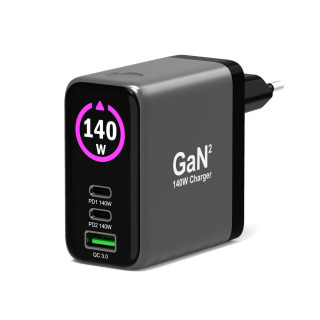 Ładowarka GaN² 140W USB-C i USB-A -