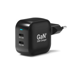 Carregador GaN² 35W USB-C - Duplo  -