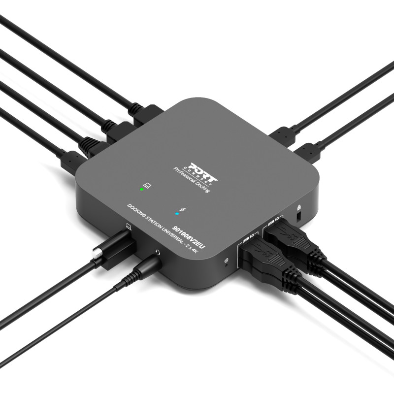 USB-C Desktop Docking Station 2×4K 10 Devices 85W