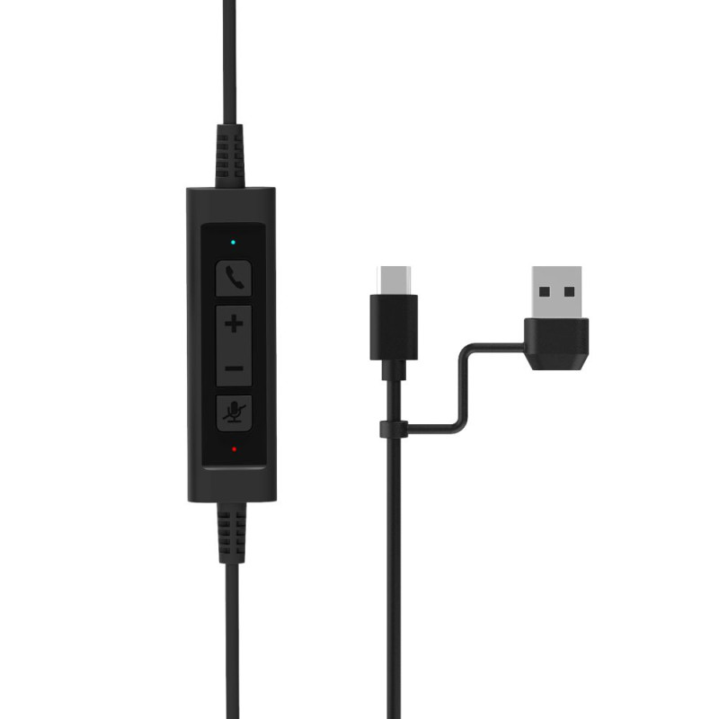 Casque filaire USB-C / USB-A stéréo PRO ON'R 300