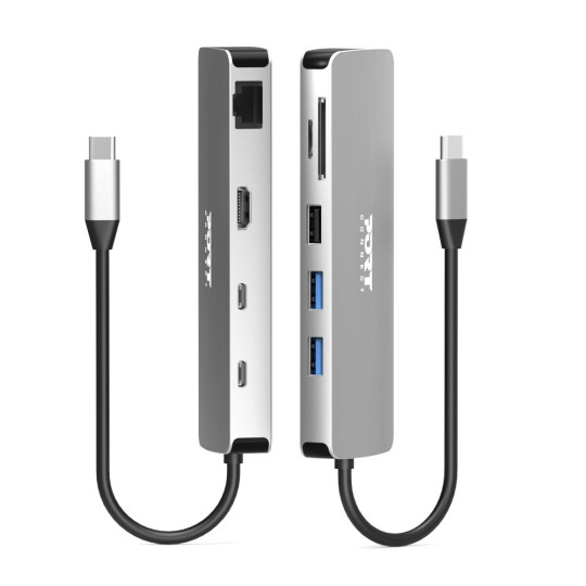 Estação de carregamento USB-C 4K 85 W com 9 portas | PORT Connect
