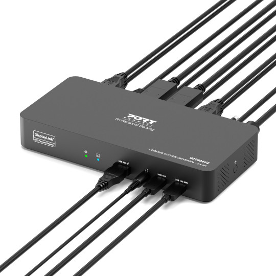 2 x 4K 96W 11-port USB-C docking station | PORT Connect