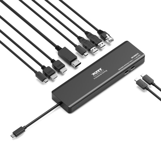 100W 4K USB-C docking station with 9 ports | PORT Connect