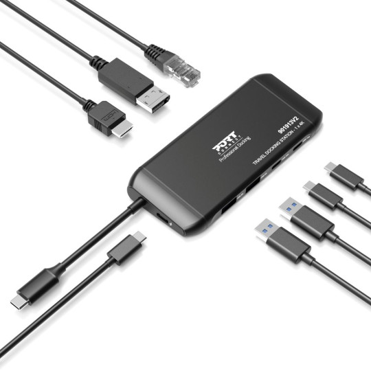 100W 7-port USB-C 4K docking station | PORT Connect