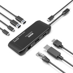 Stacja dokująca USB-C 4K 100 W z 7 portami | PORT Connect