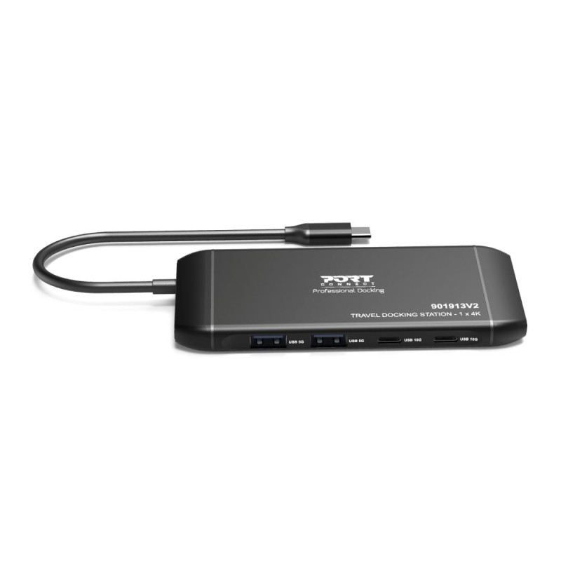 USB-C 4K 100 W dockningsstation med 7 portar | PORT Connect