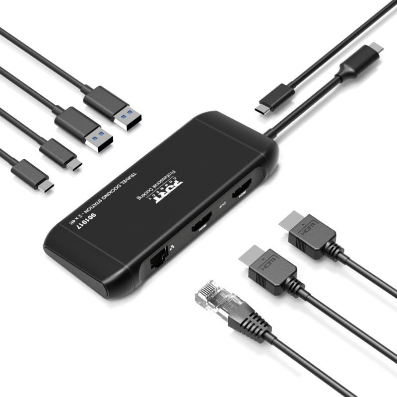 Stacja dokująca USB-C 2x 4K 100 W 7 portów | PORT Connect