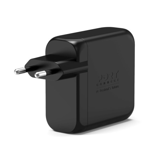 Chargeur GaN 100W USB-C & USB-A PORT Connect – Rapide, Compact, 3 appareils