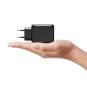 65W GaN Wall Charger with USB-C and USB-A ports | Compact fast charging – PORT Connect