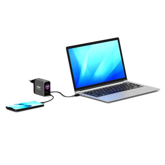 Chargeur mural GaN² 100W PD 3.0 OLED USB-C – PORT Connect