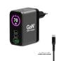 Chargeur Mural GaN 70W USB-C PD avec Écran OLED | PORT Connect