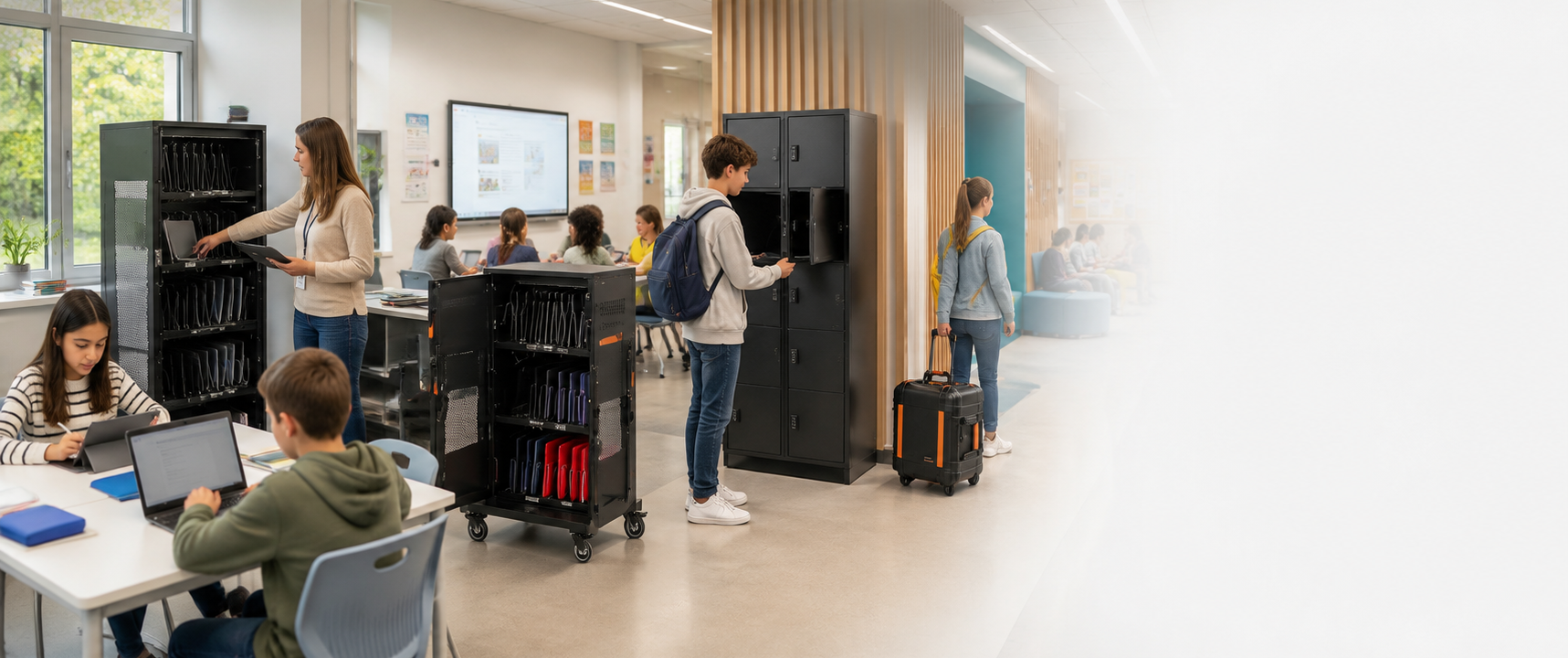 Armoire de charge en établissement scolaire Armoire de charge en établissement scolaire